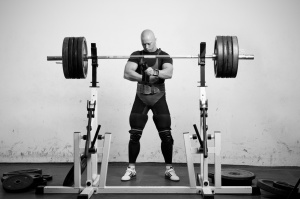 preparing for squats